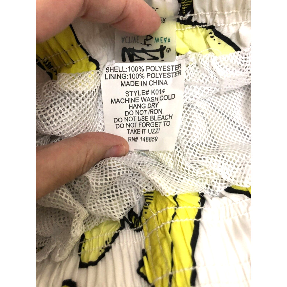 UZZI Banana Swimsuit Swim Boys Shorts Trunks Size S NWT Vacation Fun Pool - Picture 5 of 11